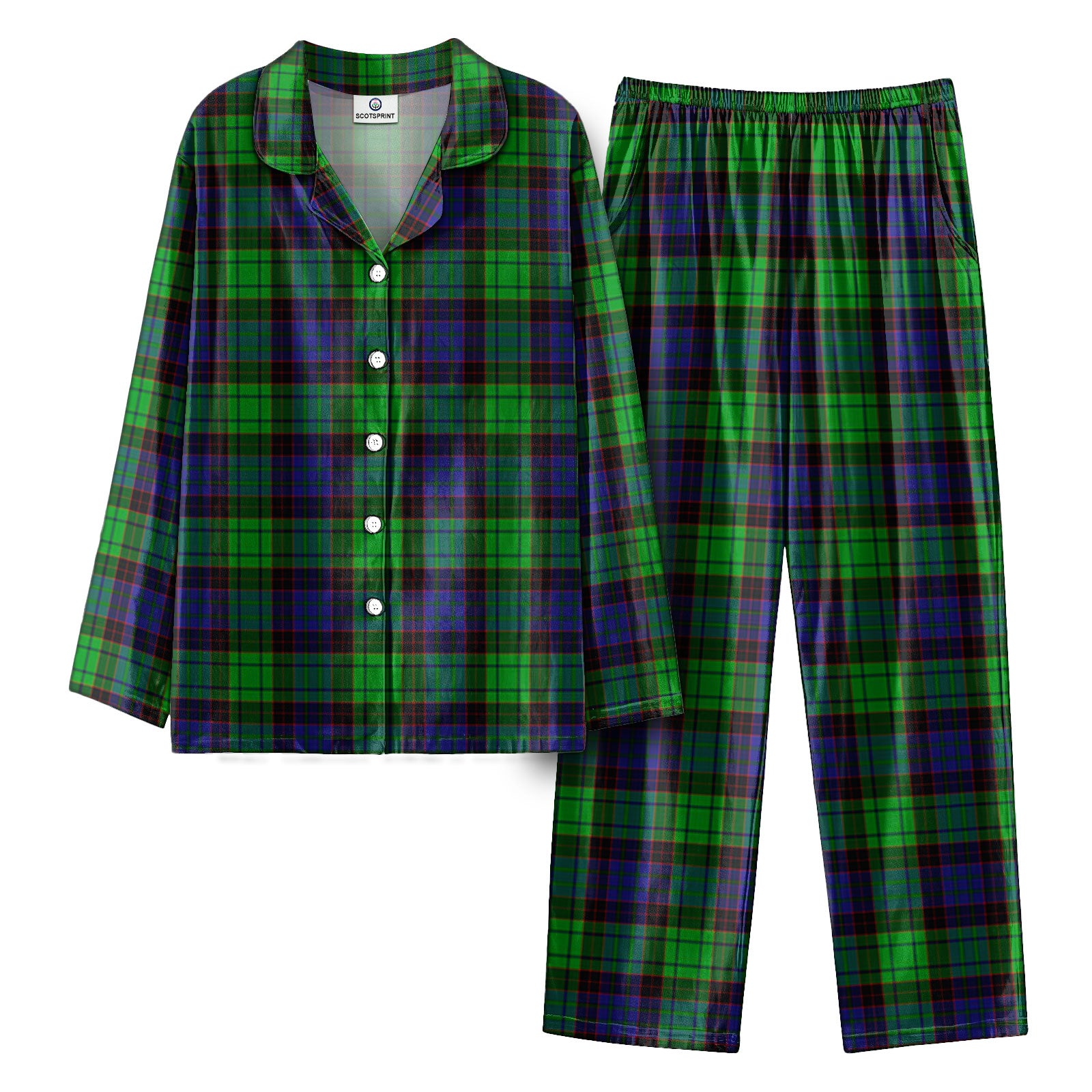 Stewart Old Modern Tartan Pajama Set