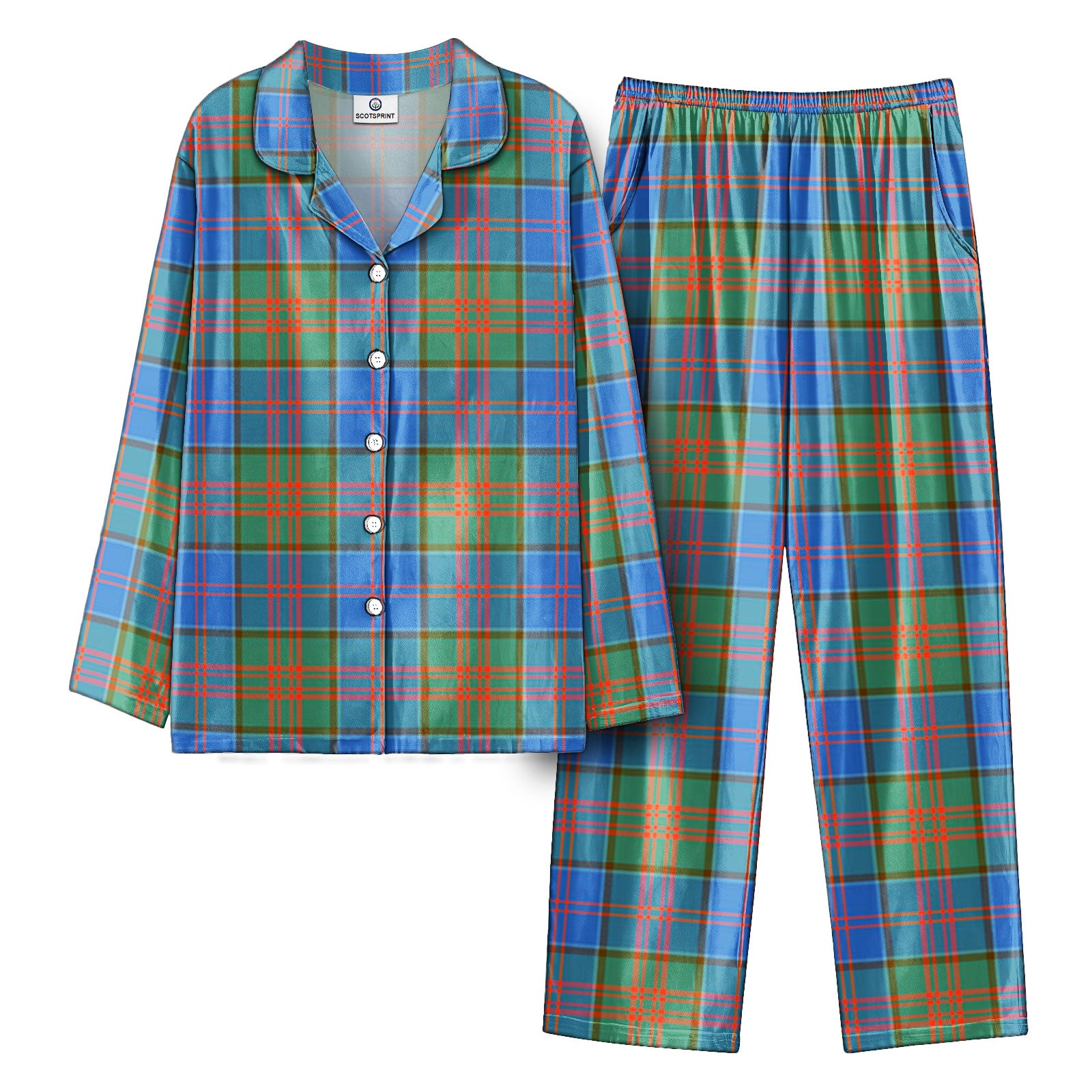 Stewart of Appin Hunting Ancient Tartan Pajama Set