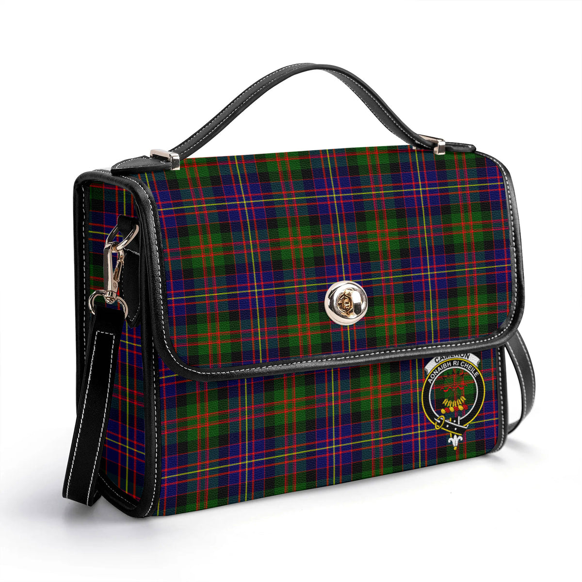 Cameron of Erracht Modern Tartan Crest Satchel Bag