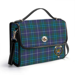 Douglas Modern Tartan Crest Satchel Bag