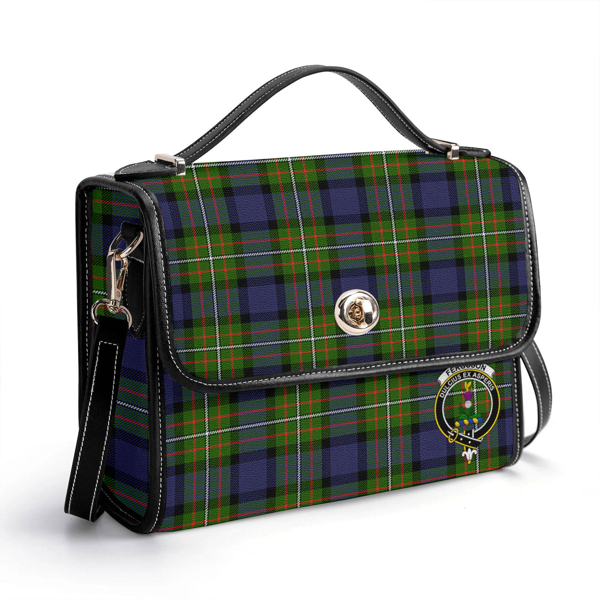 Ferguson Tartan Crest Satchel Bag