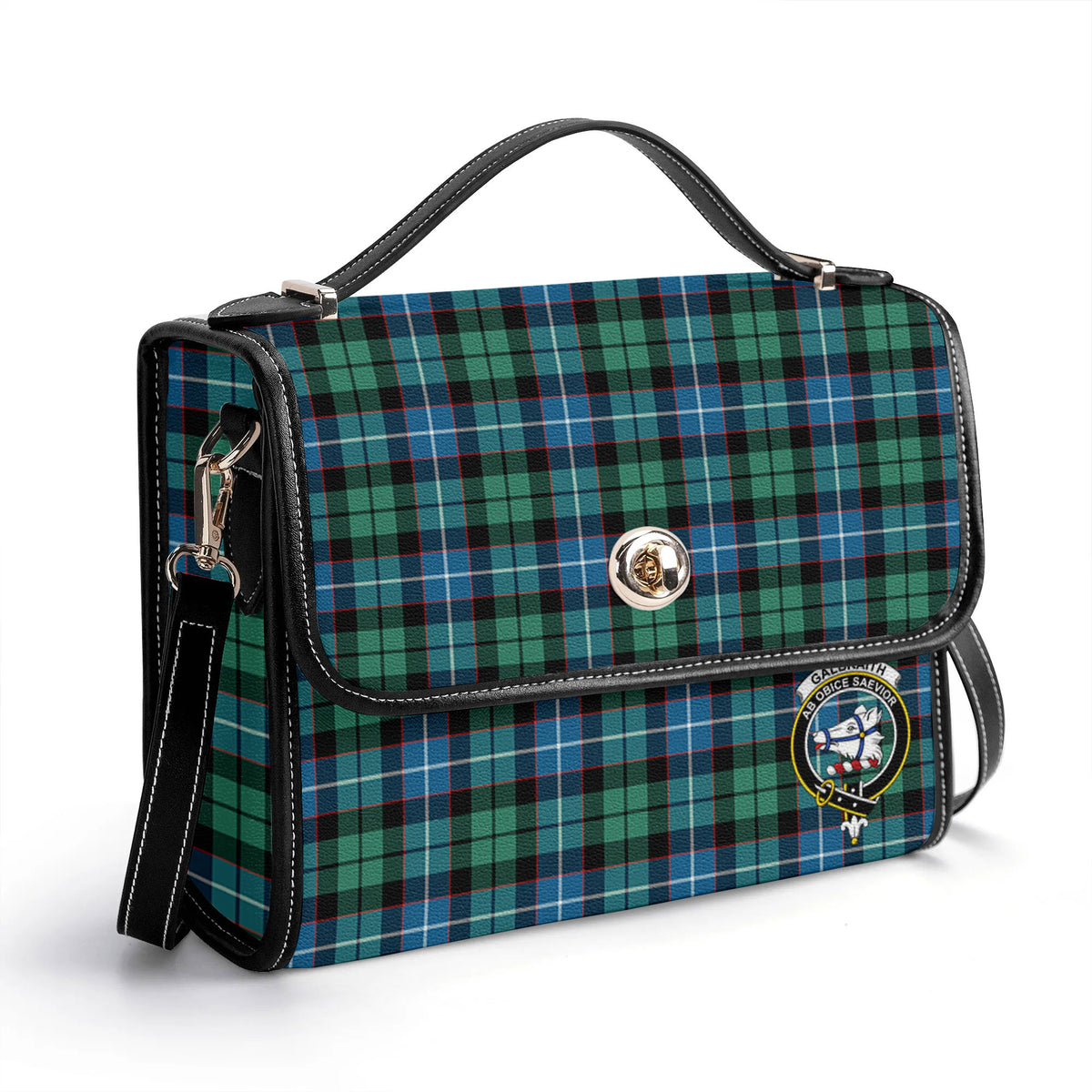 Galbraith Ancient Tartan Crest Satchel Bag