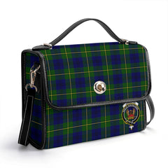 Johnston of Caskieben Tartan Crest Satchel Bag