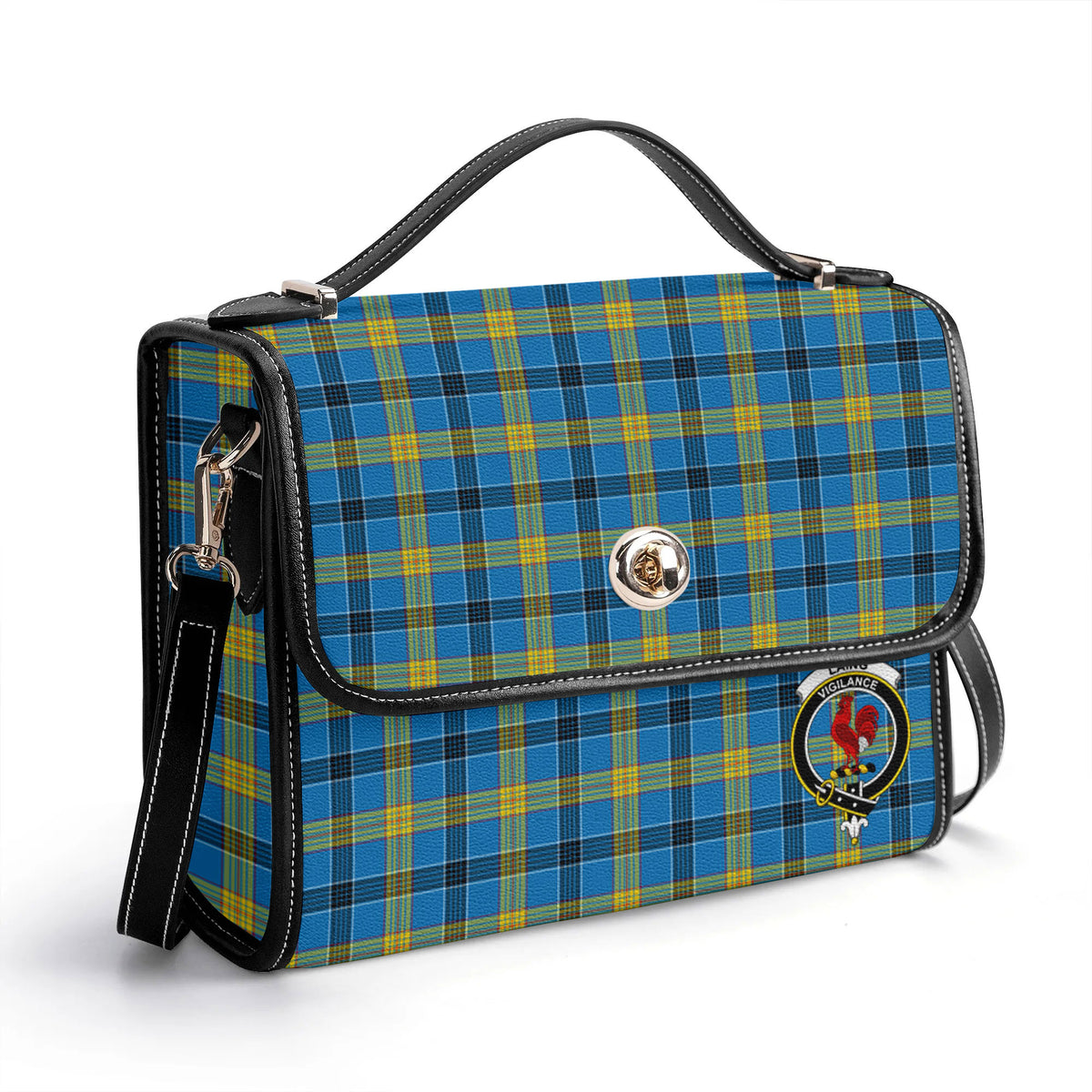 Laing Tartan Crest Satchel Bag