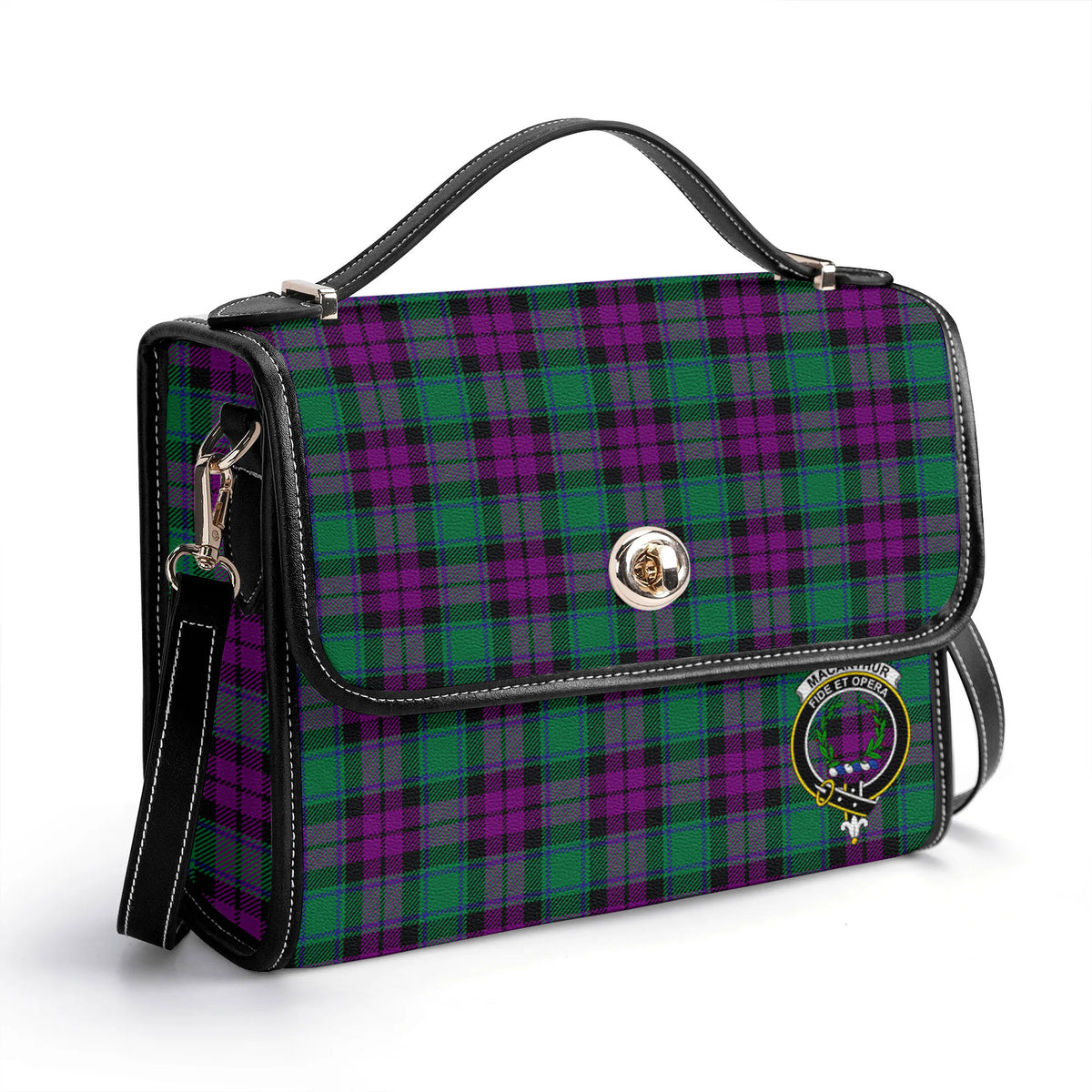 MacArthur - Milton Tartan Crest Satchel Bag
