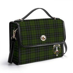 MacLean Hunting Tartan Crest Satchel Bag