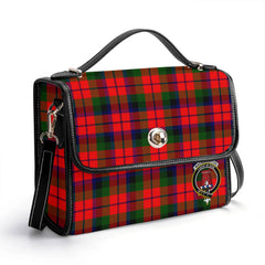 MacNaughton Modern Tartan Crest Satchel Bag