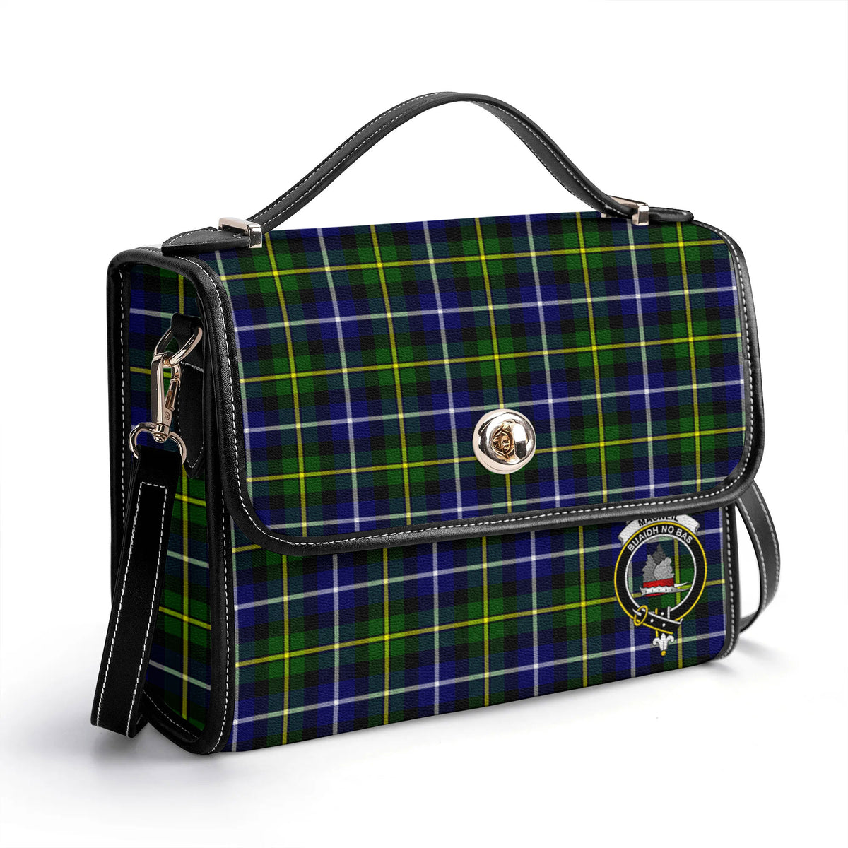 MacNeil of Barra Modern Tartan Crest Satchel Bag