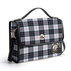 MacRae Dress Modern Tartan Crest Satchel Bag