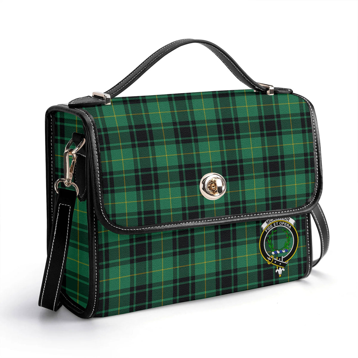 McArthur Ancient Tartan Crest Satchel Bag