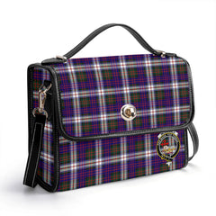 McDonald Dress Modern Tartan Crest Satchel Bag