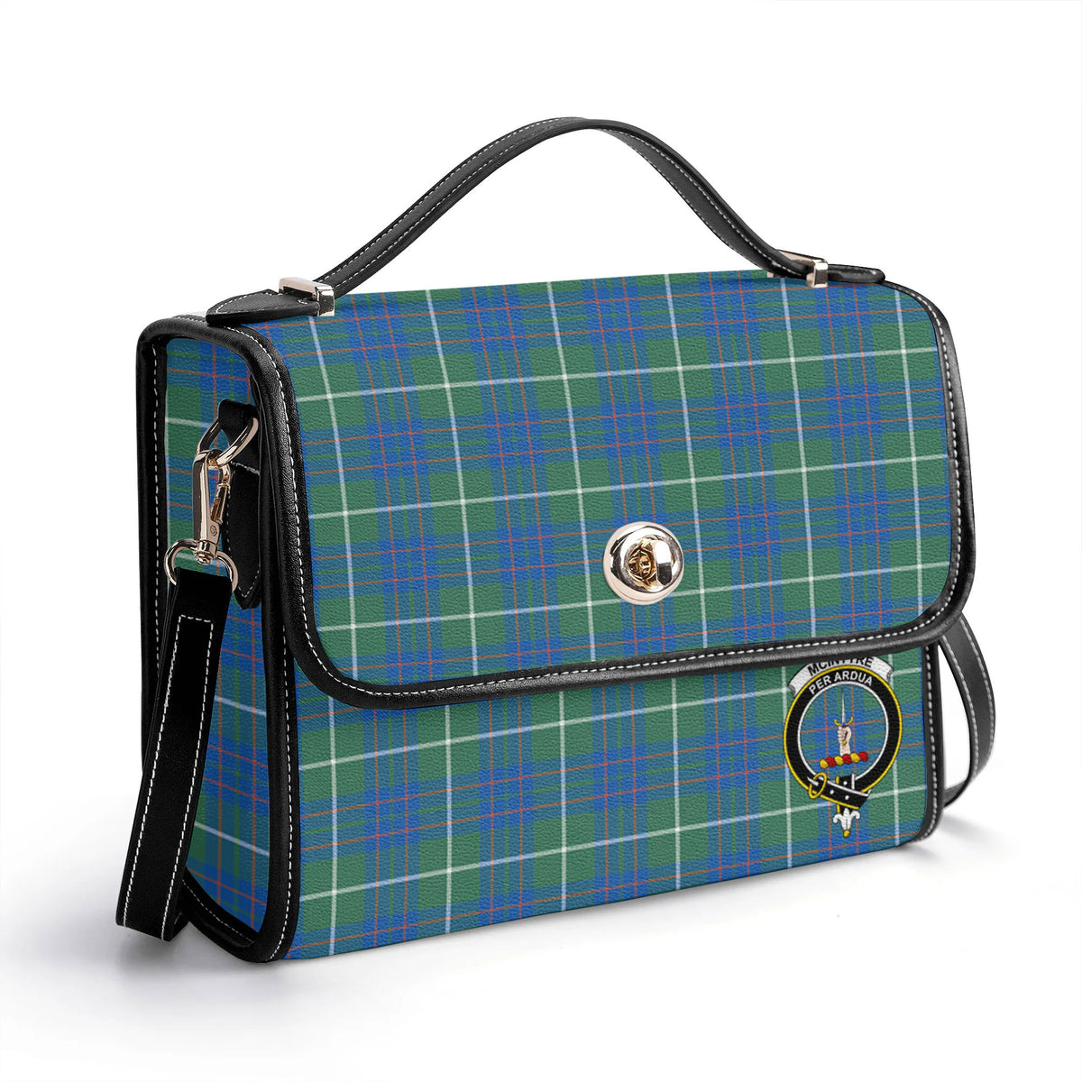 McIntyre Hunting Ancient Tartan Crest Satchel Bag