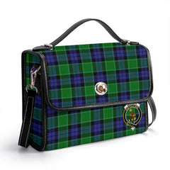 Monteith Tartan Crest Satchel Bag