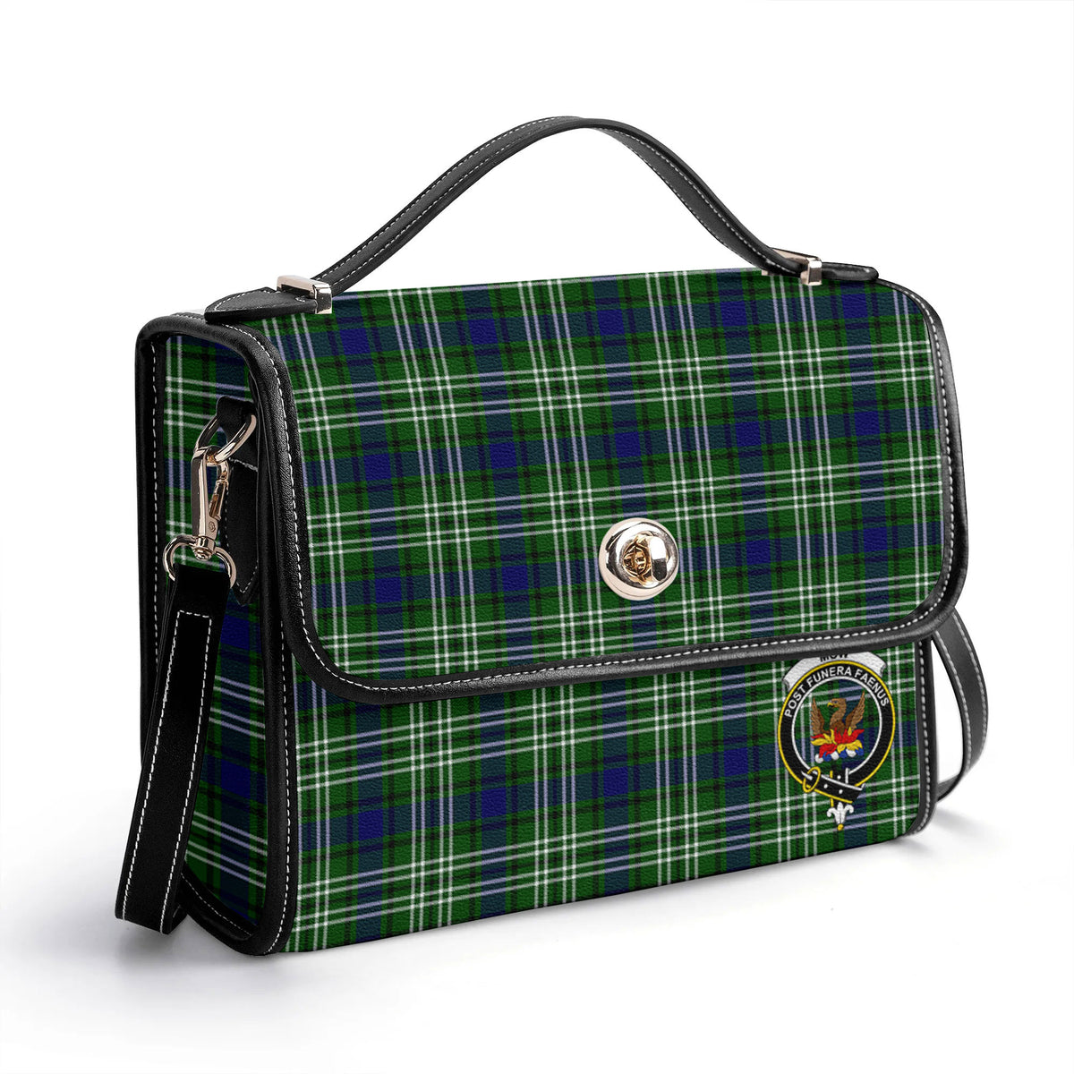 Mow Tartan Crest Satchel Bag