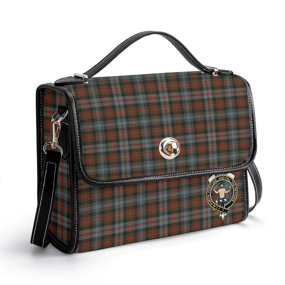 Murray of Atholl Weathered Tartan Crest Satchel Bag