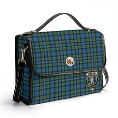 Robertson Hunting Ancient Tartan Crest Satchel Bag