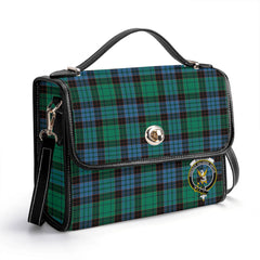 Stewart Old Ancient Tartan Crest Satchel Bag