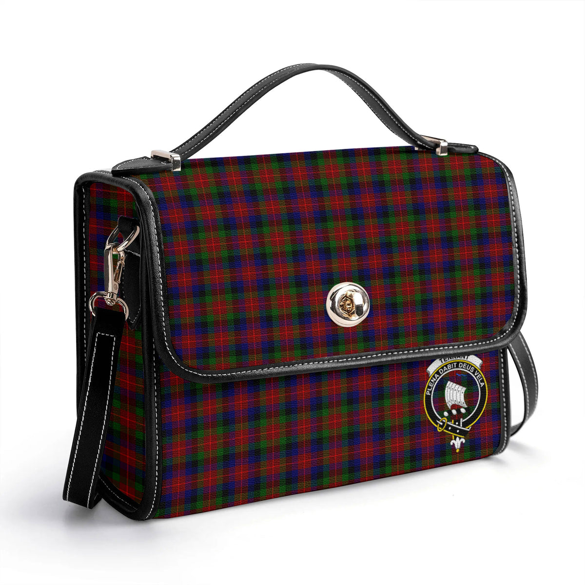 Tennant Tartan Crest Satchel Bag