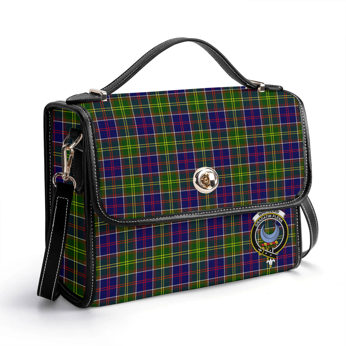 Whitelaw Tartan Crest Satchel Bag