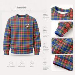 Beaton Modern Tartan Crest Sweater