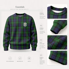 Black Watch Tartan Crest Sweater