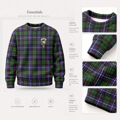 Galbraith Modern Tartan Crest Sweater