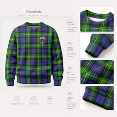 Gordon Modern Tartan Crest Sweater