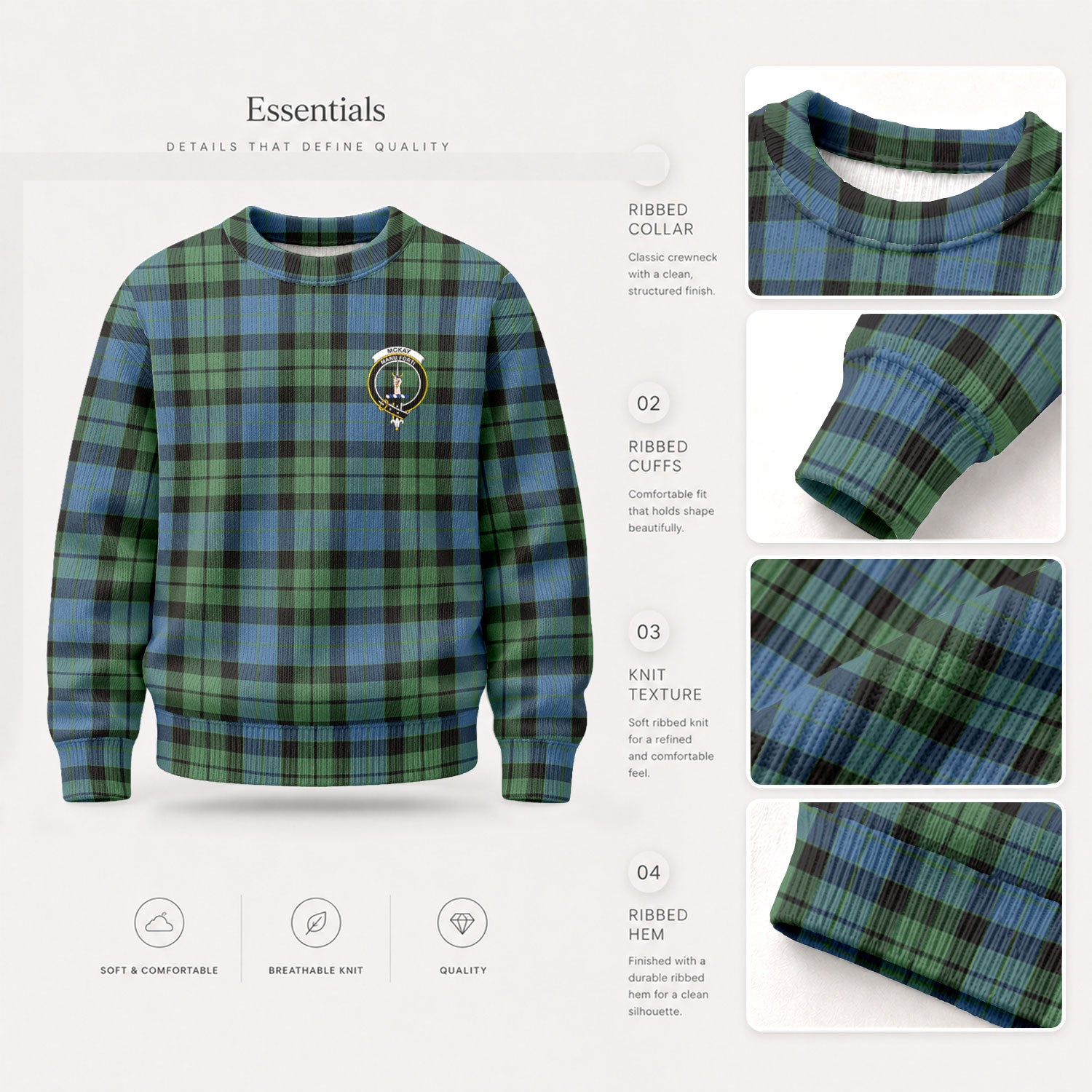 McKay Ancient Tartan Crest Sweater