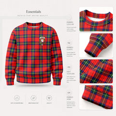 Ruthven Modern Tartan Crest Sweater