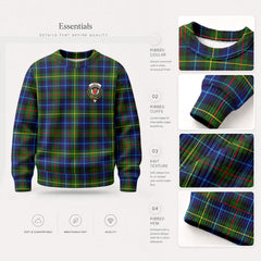 Smith Modern Tartan Crest Sweater