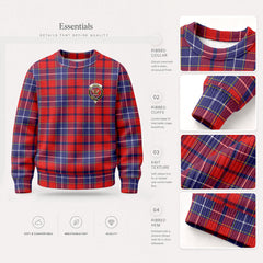 Wishart Dress Tartan Crest Sweater