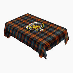 Broun Ancient Tartan Crest Tablecloth