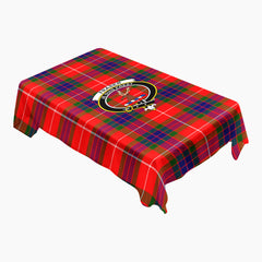 Fraser (of Lovat) Modern Tartan Crest Tablecloth