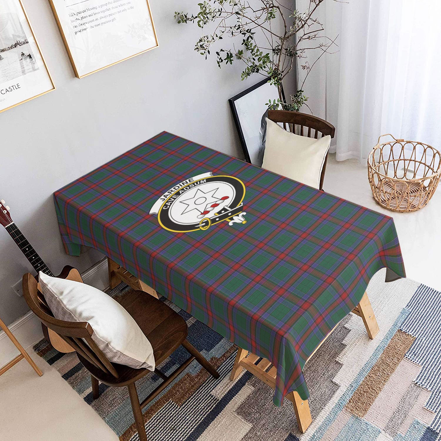 Jardine Dress Tartan Crest Tablecloth