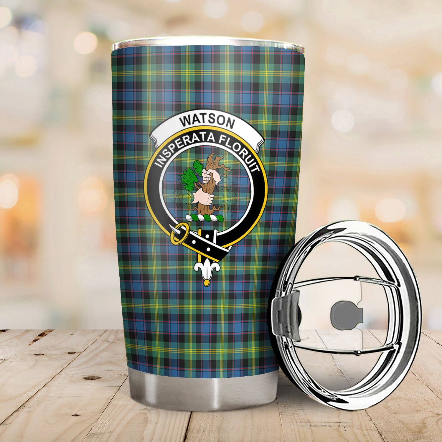 Watson Ancient Tartan Crest Tumbler