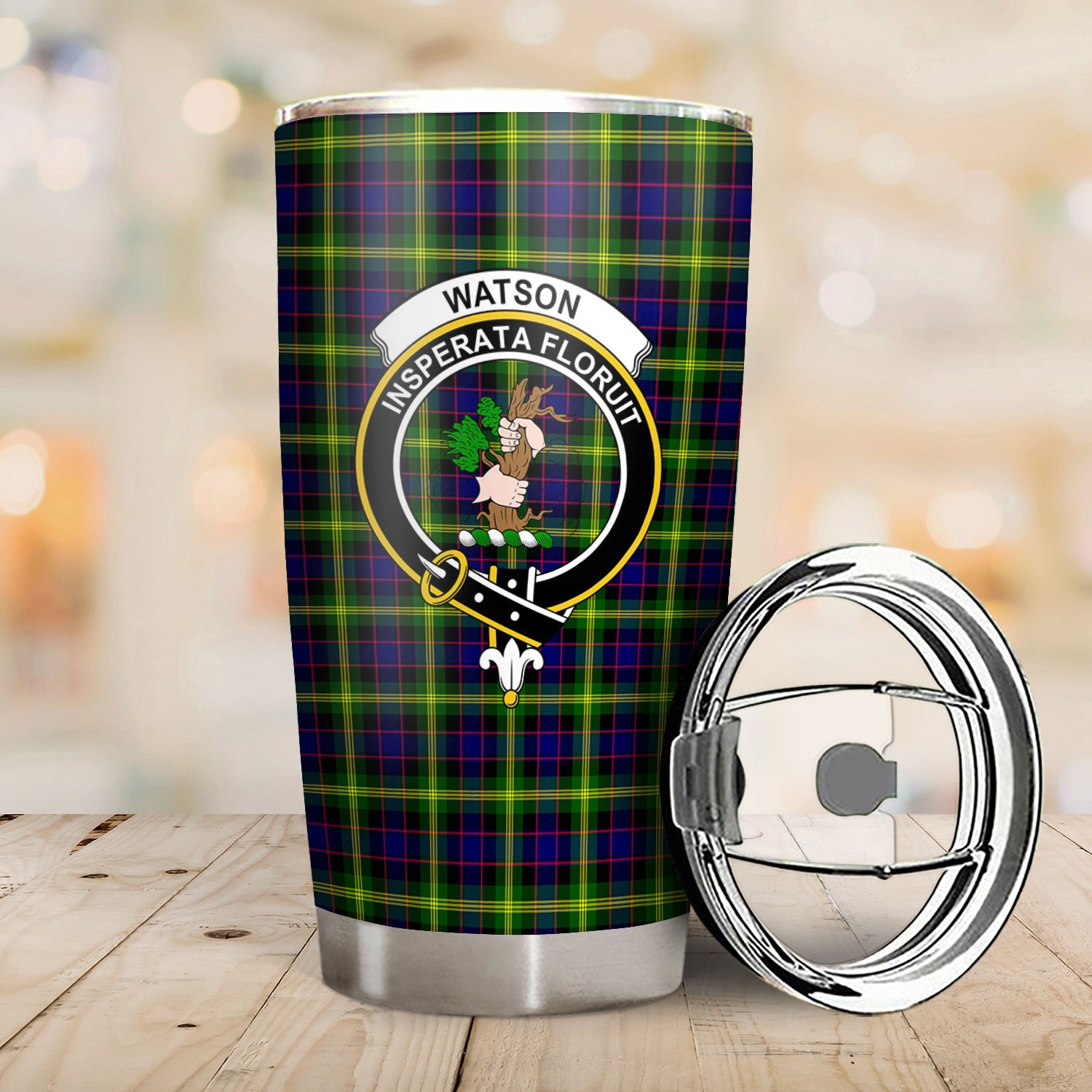 Watson Modern Tartan Crest Tumbler