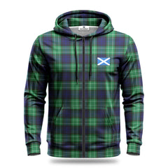 Abercrombie Tartan Saltire Hoodie