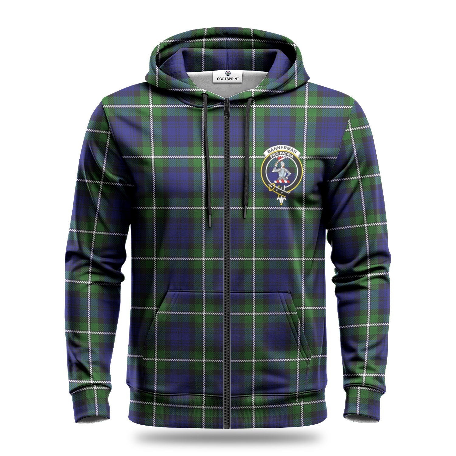 Bannerman Tartan Crest Hoodie