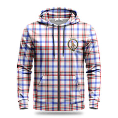 Boswell Modern Tartan Crest Hoodie