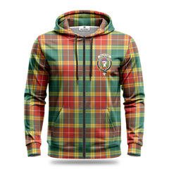 Buchanan Old Sett Tartan Crest Hoodie