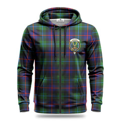 Calder Tartan Crest Hoodie