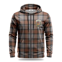 Cameron of Erracht Weathered Tartan Crest Hoodie