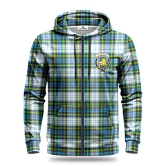 Campbell Dress Tartan Crest Hoodie