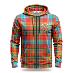 Chattan Tartan Crest Hoodie