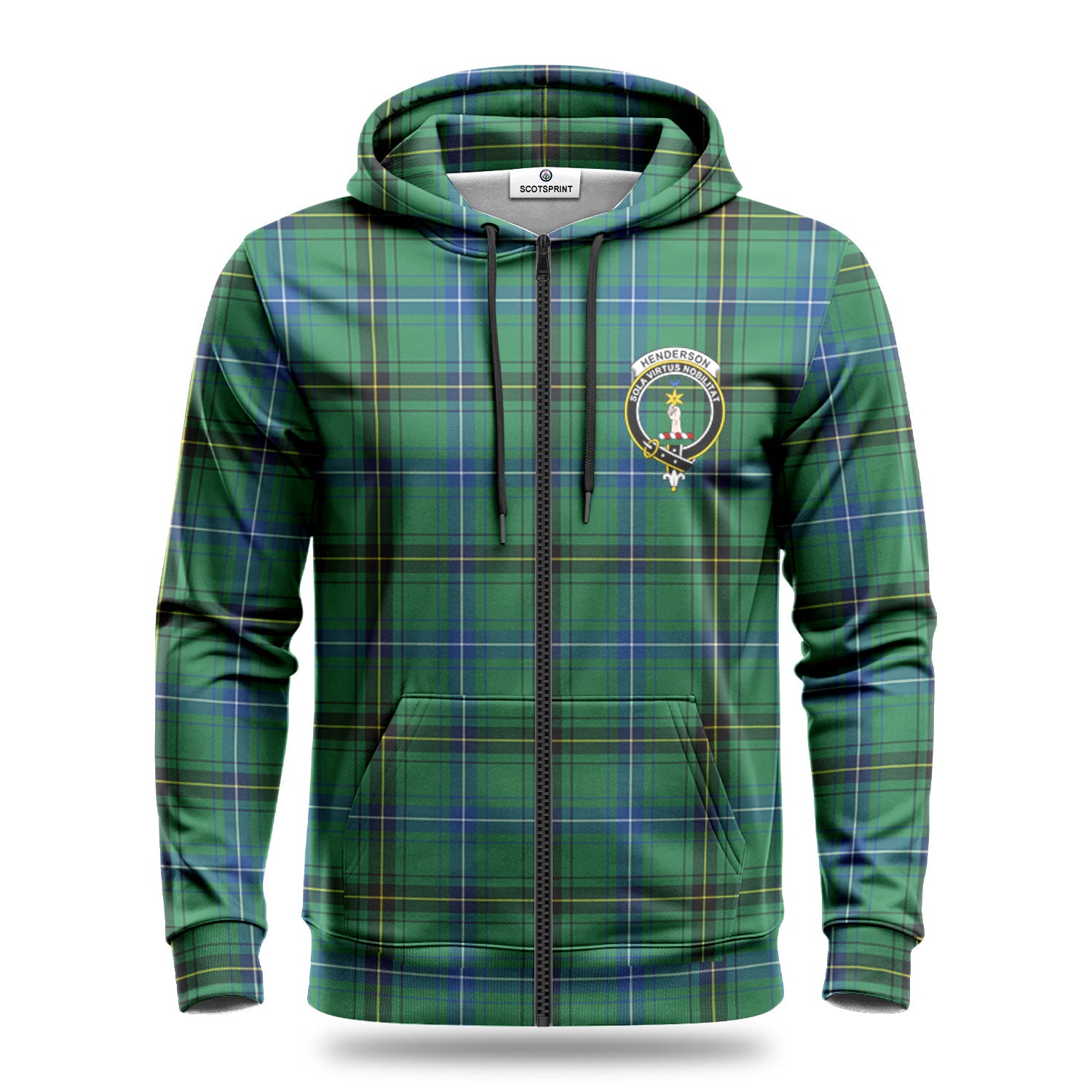 Henderson Ancient Tartan Crest Hoodie