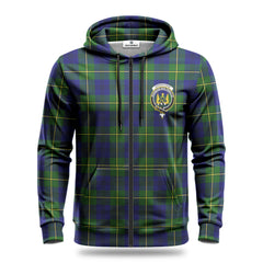 Johnstone Modern Tartan Crest Hoodie