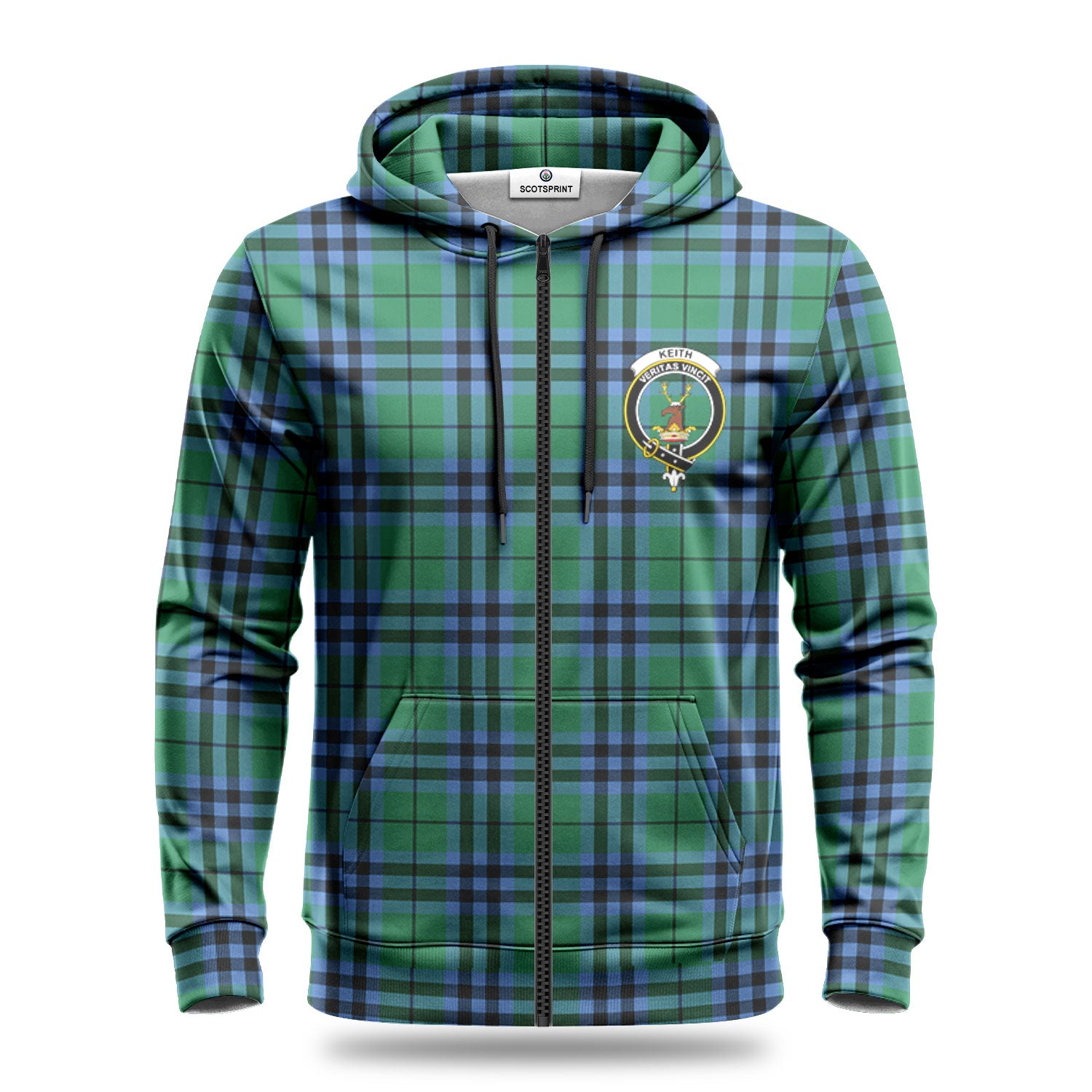 Keith Ancient Tartan Crest Hoodie