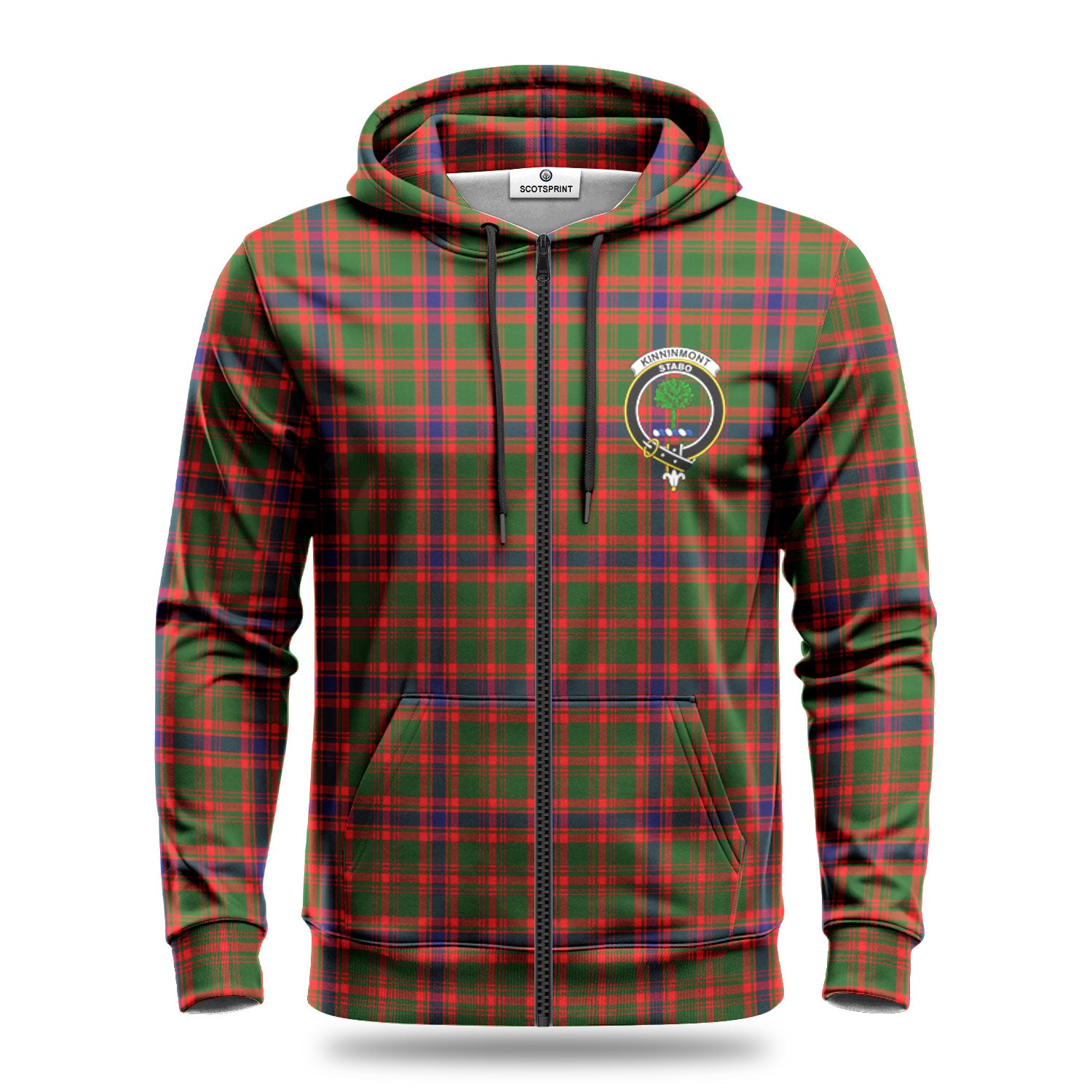 Kinninmont Tartan Crest Hoodie