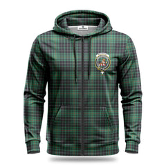 MacAuley Hunting Ancient Tartan Crest Hoodie