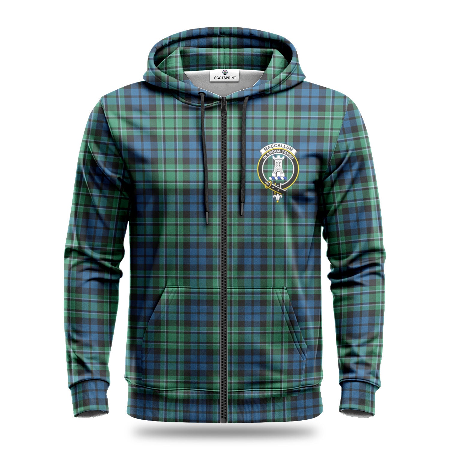 MacCallum Ancient Tartan Crest Hoodie